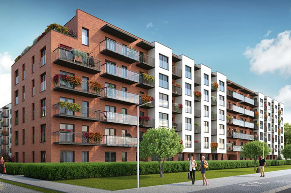 Osiedle Salsa w Krakowie - w pięciopiętrowych budynkach powstanie 230 mieszkań i lokale biurowe. Osiedle Salsa w Krakowie - w pięciopiętrowych budynkach powstanie 230 mieszkań i lokale biurowe.