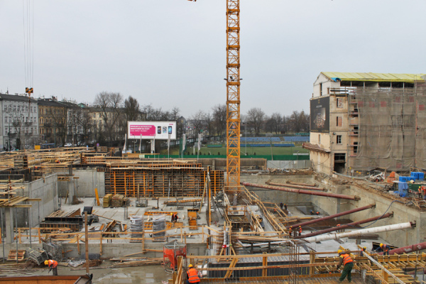 Budowa kompleksu Angel Wawel w Krakowie, fot, materiały inwestora Budowa kompleksu Angel Wawel w Krakowie, fot, materiały inwestora