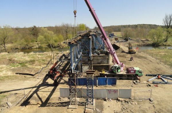 Most Bielawa Dolna - Horka ma być gotowy do końca roku, fot. PKP PLK Most Bielawa Dolna - Horka ma być gotowy do końca roku, fot. PKP PLK