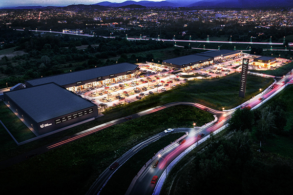 Park handlowy Pasaż Sanocki ma być gotowy w drugiej połowie 2024 roku. Wiz. Refield. Park handlowy Pasaż Sanocki ma być gotowy w drugiej połowie 2024 roku. Wiz. Refield.