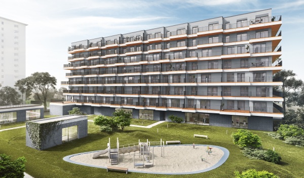 W ramach drugiego etapu Atal Marina Apartamenty w trzech budynkach powstanie 219 mieszkań, wiz. Atal W ramach drugiego etapu Atal Marina Apartamenty w trzech budynkach powstanie 219 mieszkań, wiz. Atal