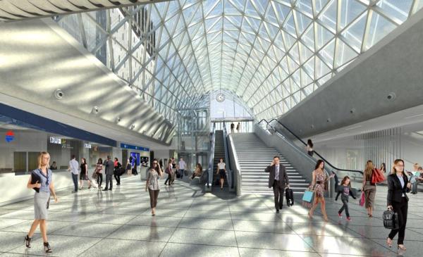 Dworzec PKP Warszawa Zachodnia powstanie do końca 2015 r., wiz. HB Reavis Dworzec PKP Warszawa Zachodnia powstanie do końca 2015 r., wiz. HB Reavis