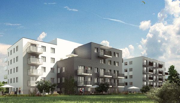 Jesienią zakończy się drugi etap inwestycji, w którym powstaje 107 lokali, wiz. Polnord Jesienią zakończy się drugi etap inwestycji, w którym powstaje 107 lokali, wiz. Polnord