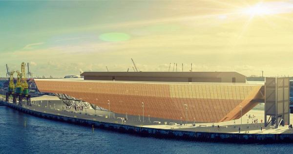 projekt Morskiego Centrum nauki w Szczecinie powstał na deskach pracowni Płaskowicki & Partnerzy projekt Morskiego Centrum nauki w Szczecinie powstał na deskach pracowni Płaskowicki & Partnerzy