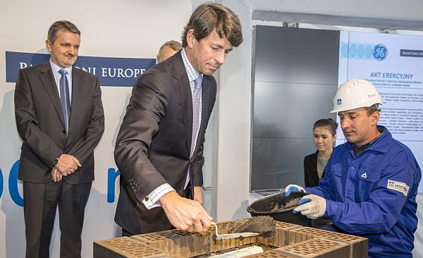 Wmurowanie kamienia węgielnego pod realizację inwestycji GE Industrial Solutions, fot. materiały inwestora Wmurowanie kamienia węgielnego pod realizację inwestycji GE Industrial Solutions, fot. materiały inwestora