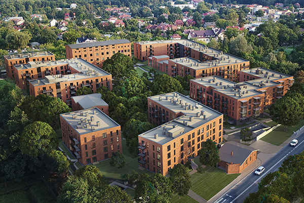 Docelowo na osiedlu Aroma Park w Warszawie przewidziano 400 mieszkań. Docelowo na osiedlu Aroma Park w Warszawie przewidziano 400 mieszkań.